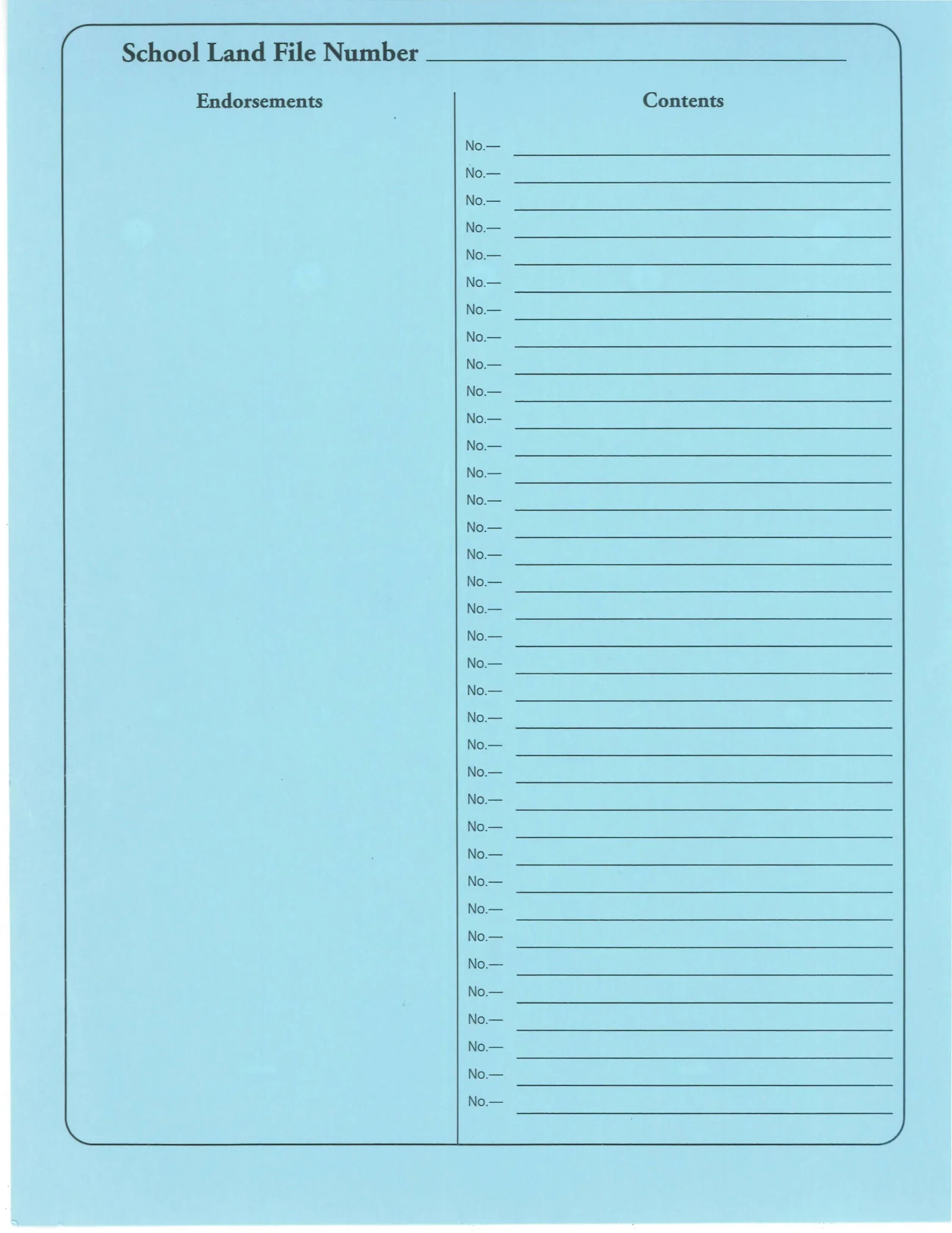 Public School Land Original Cursive Land Grant & Field Notes (Freestone County, Abstract A-25)